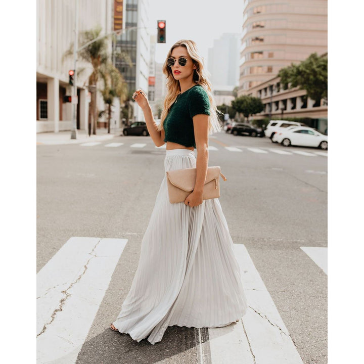 Fashion Casual High Waist Long Skirt