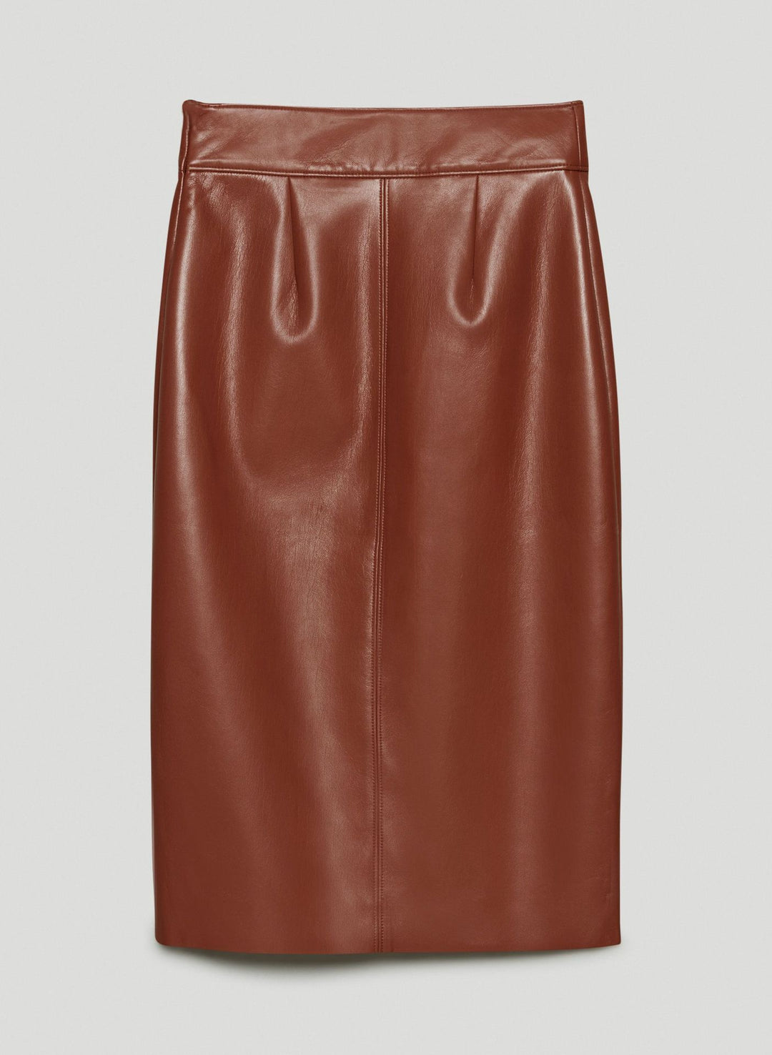 Temperament All Match Leather Skirt