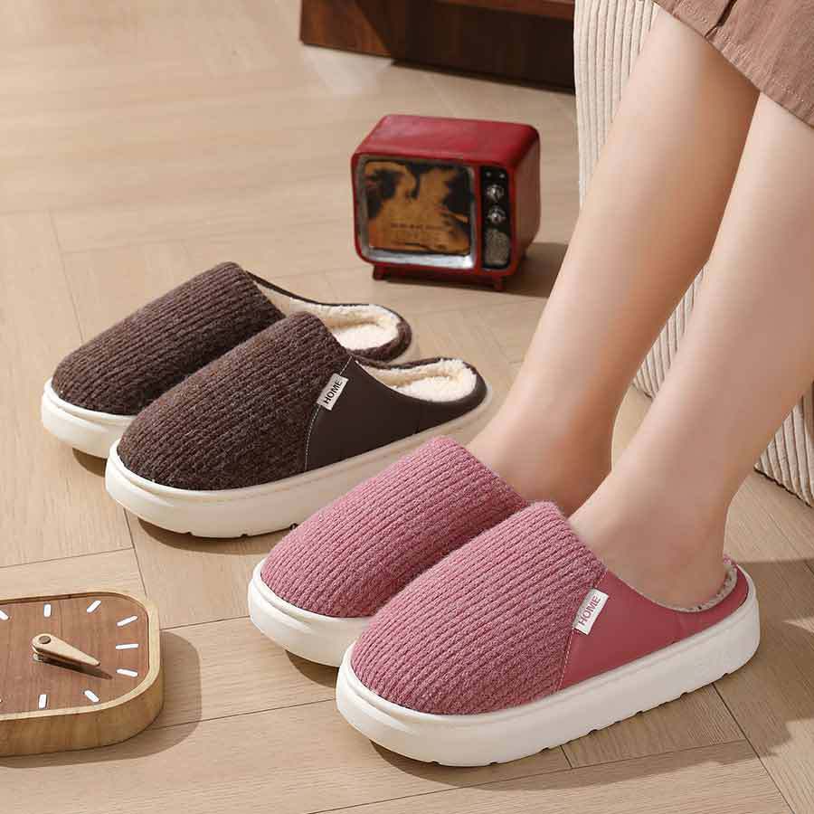 Warm Lightweight Thick Bottom Slip On Shoes