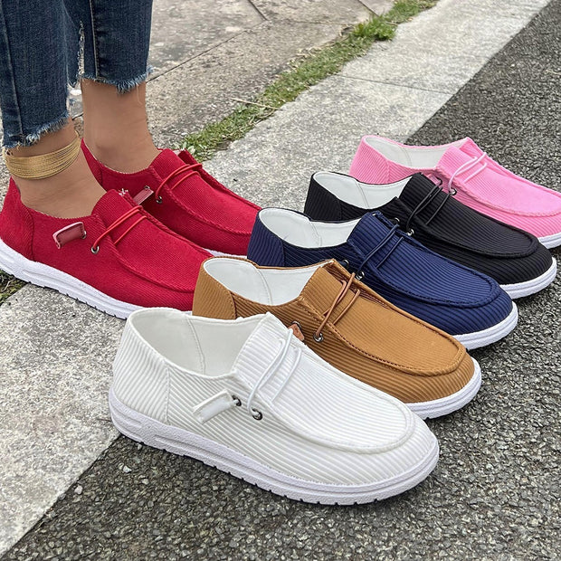 Casual Slip-on Flats Women Solid Color Loafers