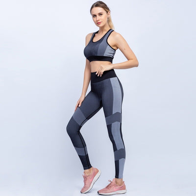 Fitness sport seamless yoga set