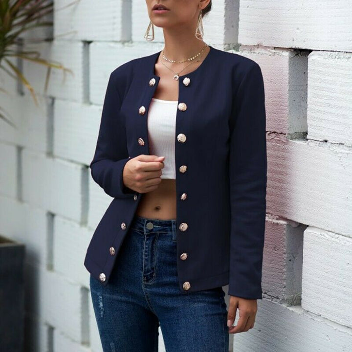 Double-breasted small blazer