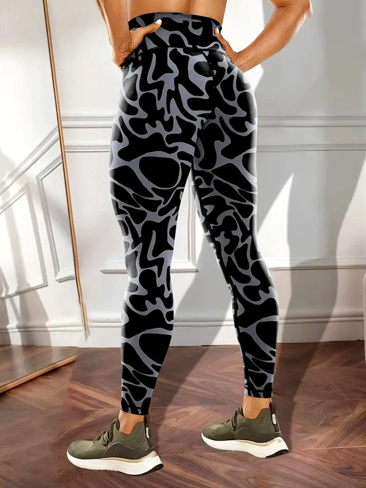 Women's Camouflage Printed High Waisted Hip Lifting Yoga Pants