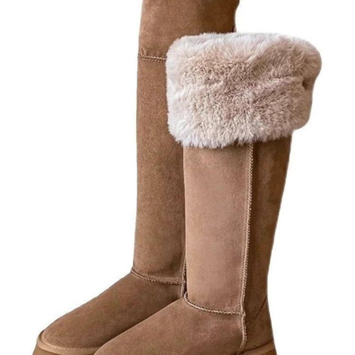 Women's Long Fleece-Lined  Boots