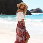 Boho Printed Long Summer Skirt