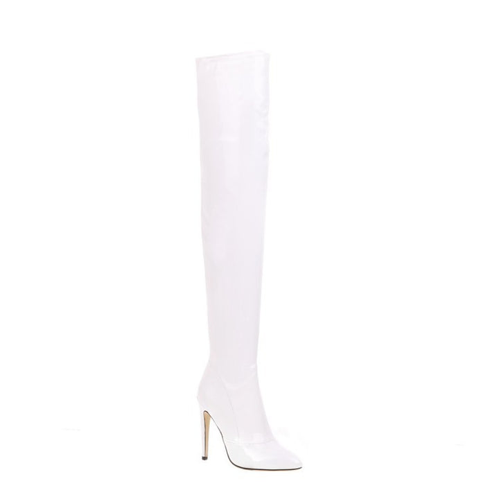 Over The Knee Patent Leather High-heel Boots