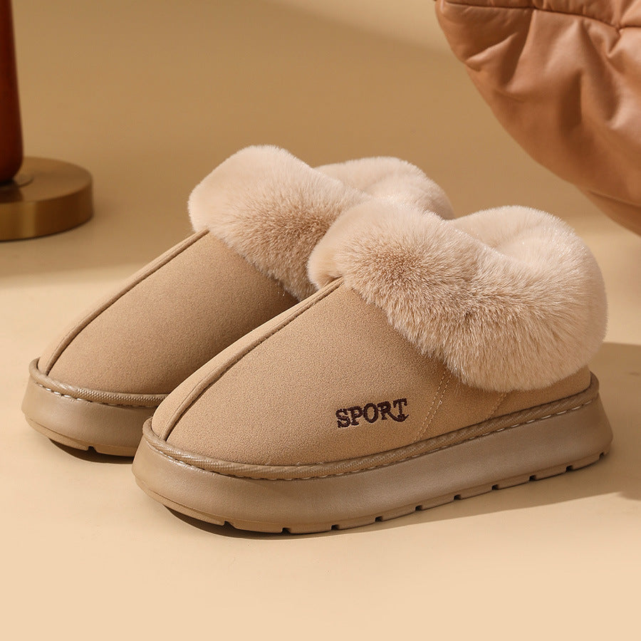 Plush Cotton  Warm Home Slippers