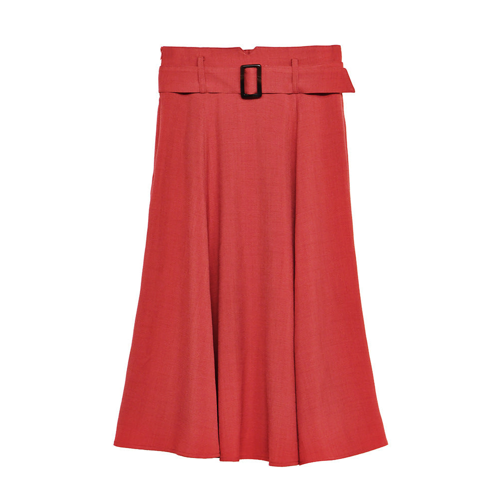 Retro Temperament A-line Skirt