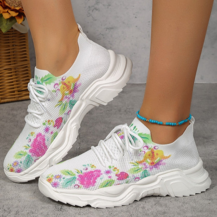 Women's  Flower Fashion Sneakers