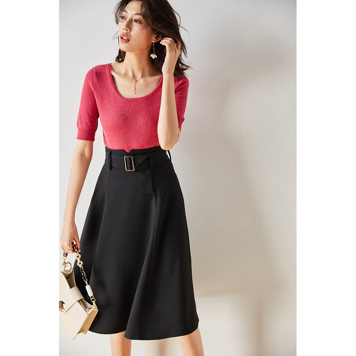 Retro Temperament A-line Skirt