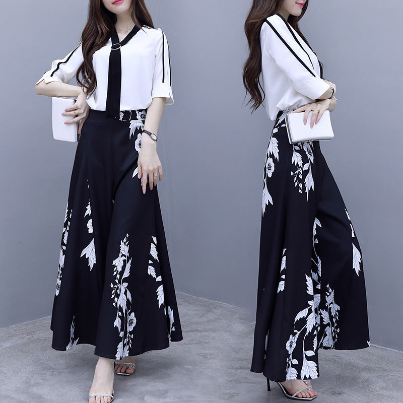 High Waist Long Fashionable Top & Skirt Suit