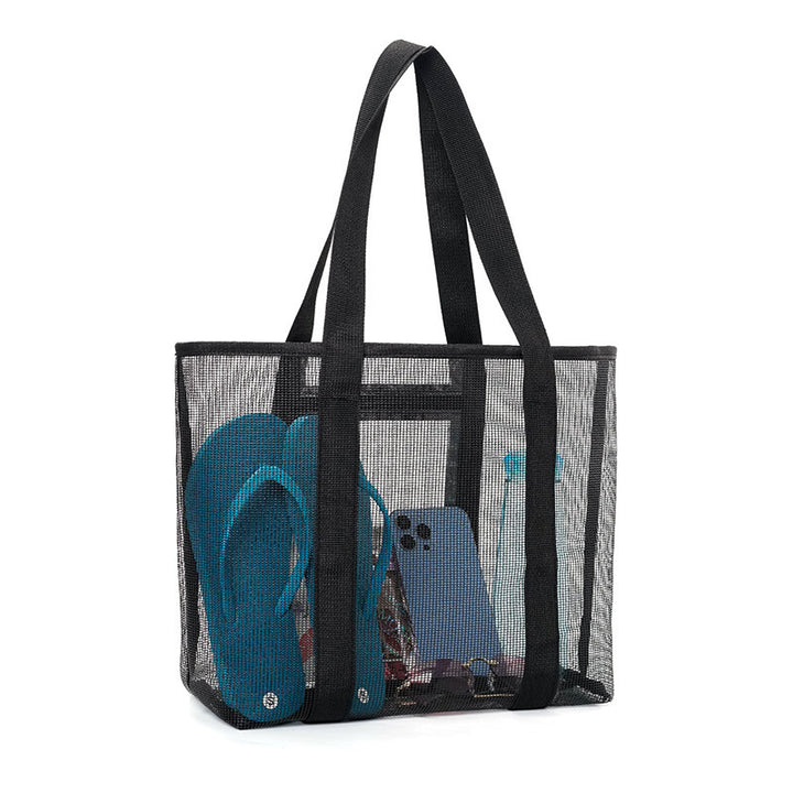 Hollow Polyester Mesh Beach Bag Large Capacity Travel