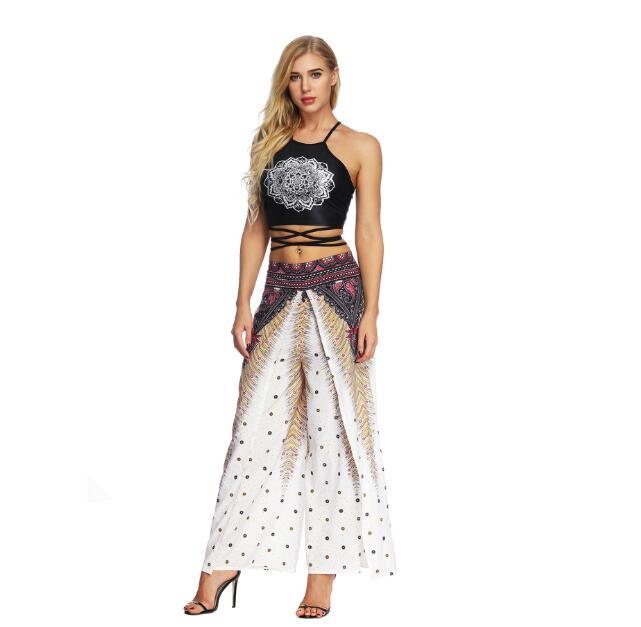 Women's Wide Leg Boho Yoga Harem