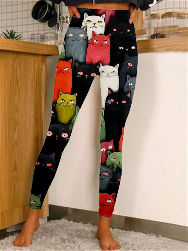 Digital Print Fashion Trendy Leggings