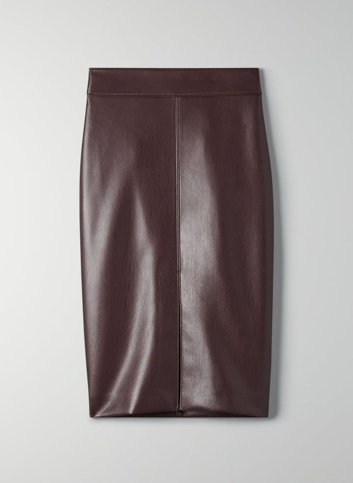 Temperament All Match Leather Skirt