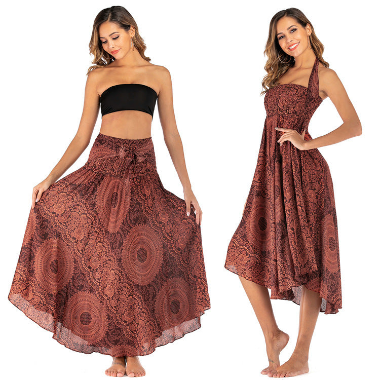 Ladies Fashion Swing Boho Skirt