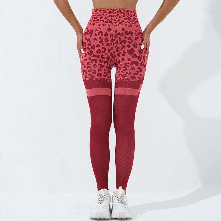 Leopard Print High Waist Butt Lifting Seamless Leggings