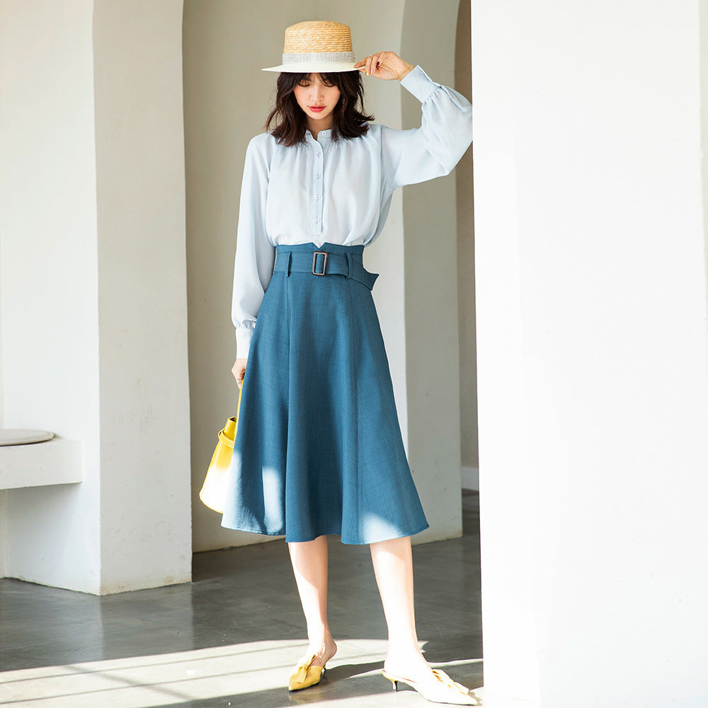 Retro Temperament A-line Skirt