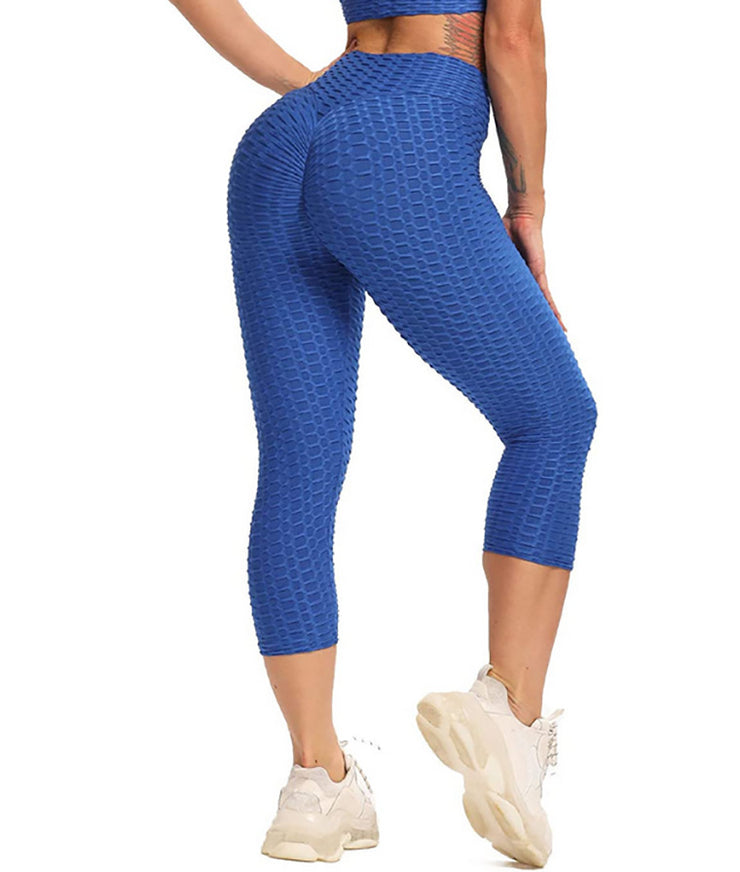 Cropped High Waisted Hip Butt Lifting Leggings