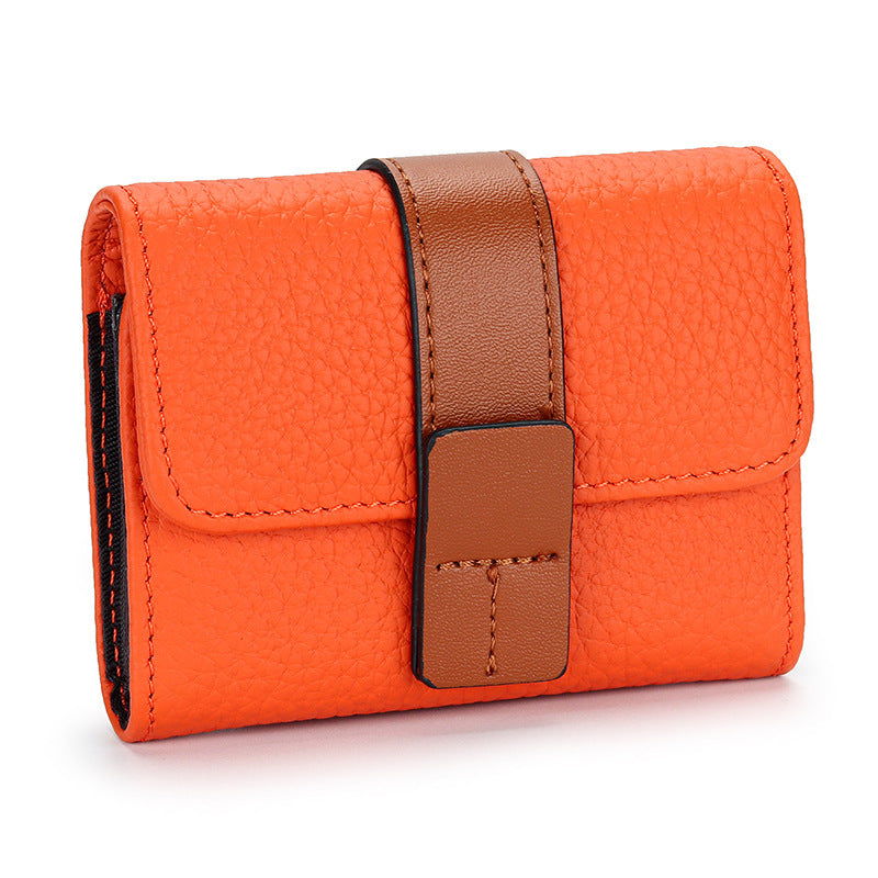 Women's Leather Card Holder Small Exquisite High-end Multiple Card Slots