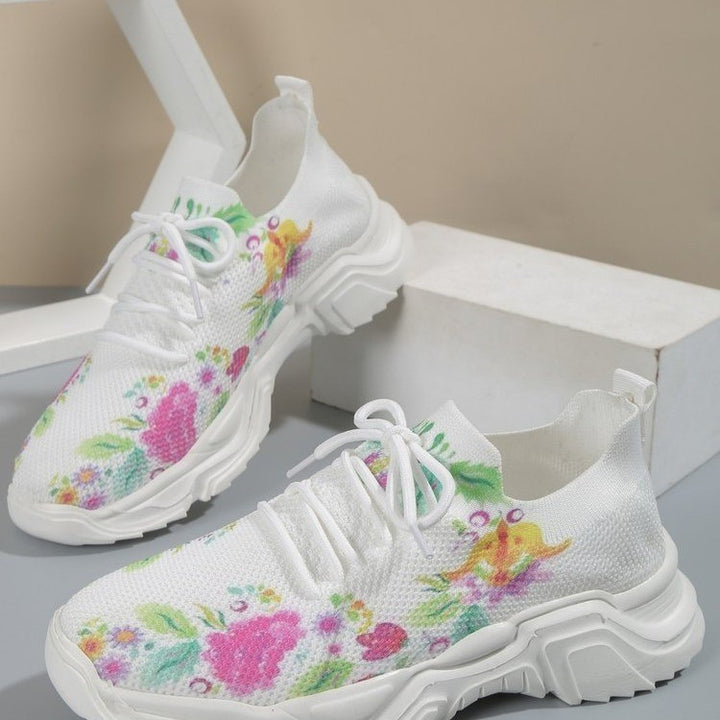 Women's  Flower Fashion Sneakers