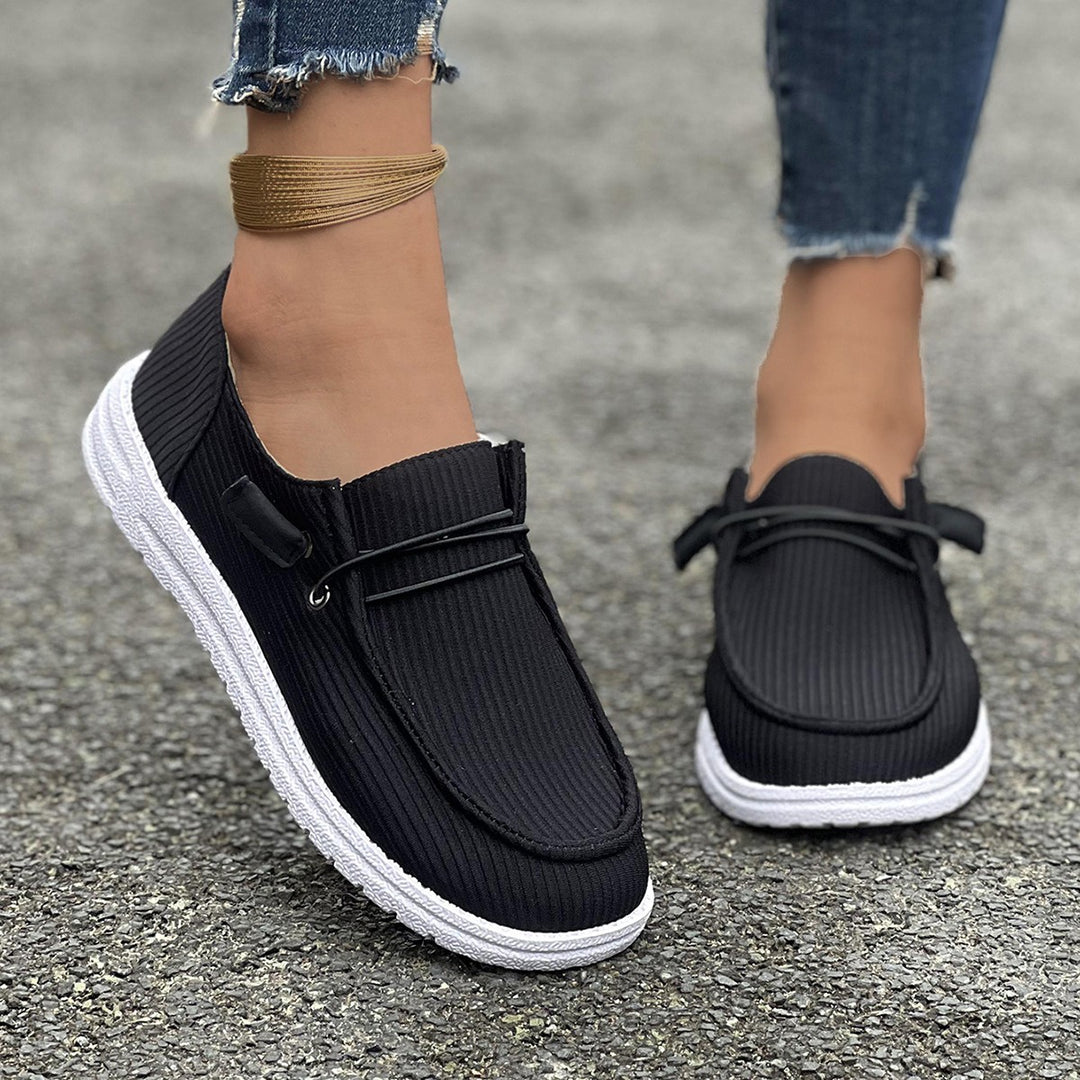 Casual Slip-on Flats Women Solid Color Loafers