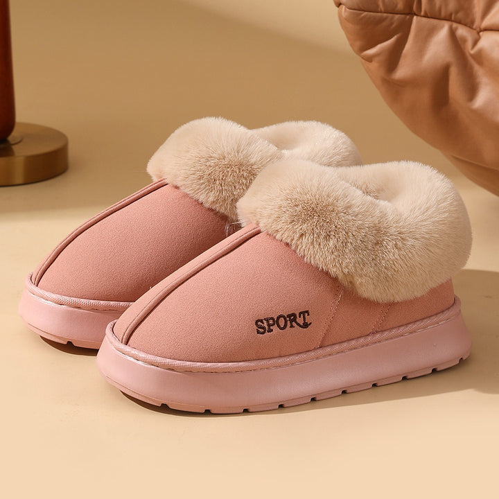 Plush Cotton  Warm Home Slippers