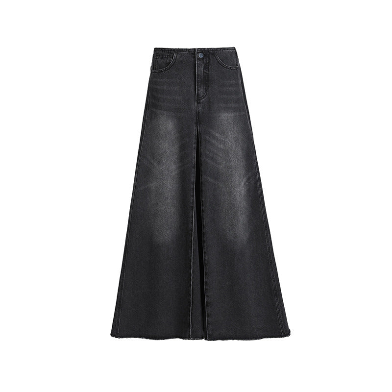 Flared Bottom High Waist Skirt