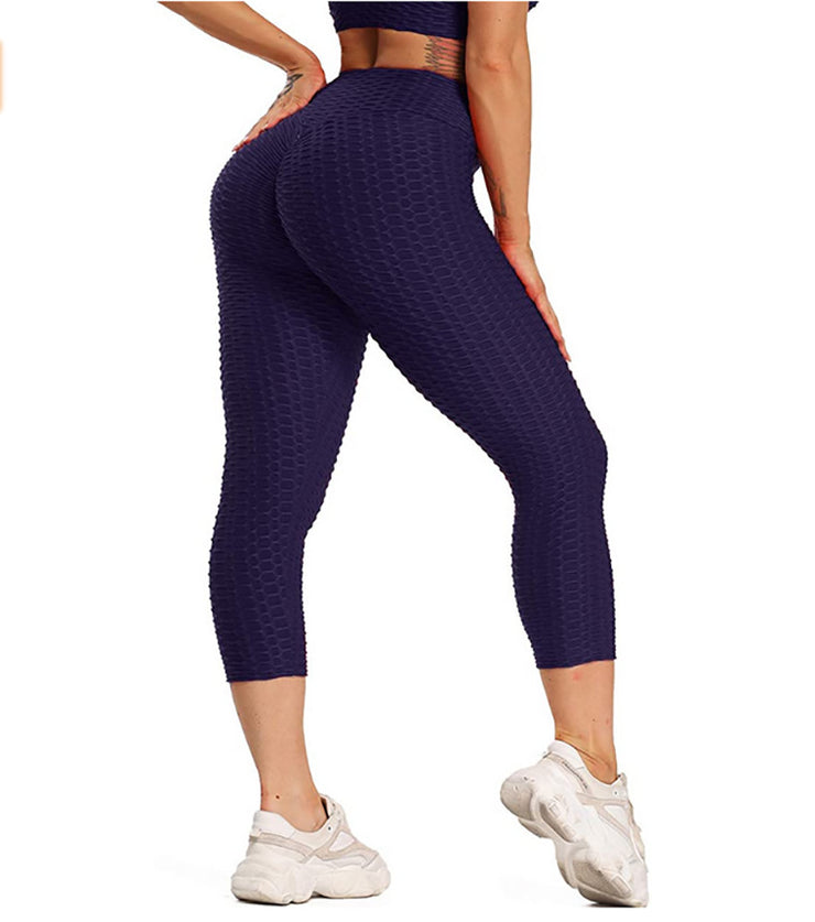 Cropped High Waisted Hip Butt Lifting Leggings