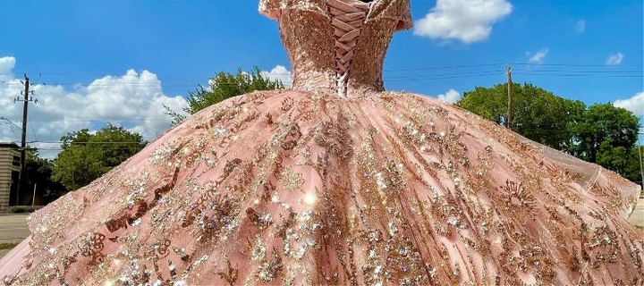 Off-the-Shoulder Ball Gown Quinceanera Dress