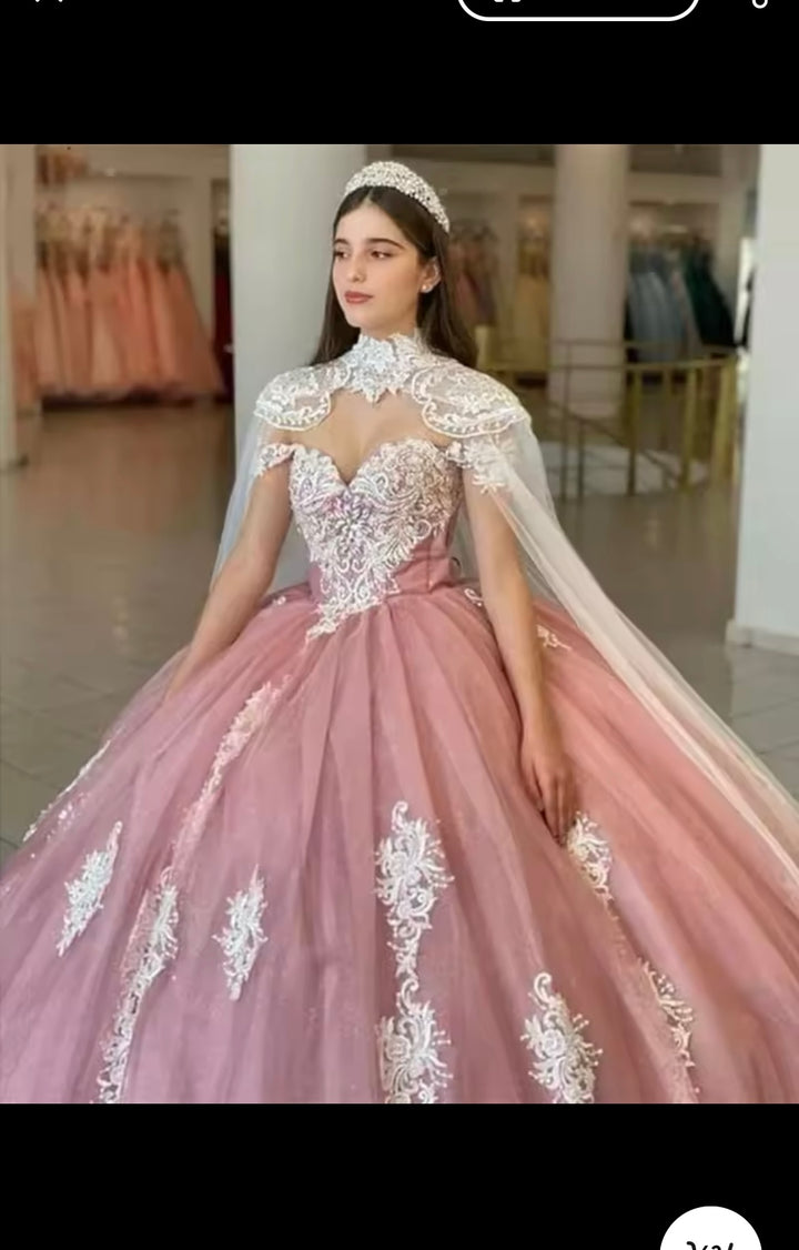 Luxury Crystals with Appliques Off The Shoulders  Quinceanera Dress