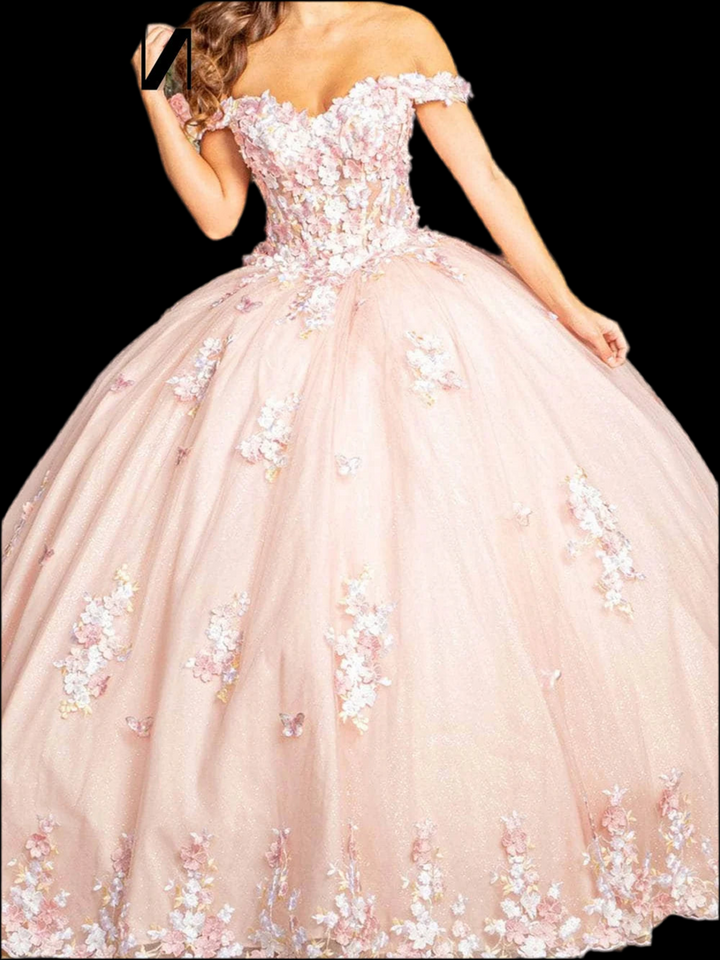 Classic Off-Shoulder Ball Gown Quinceanera Dress