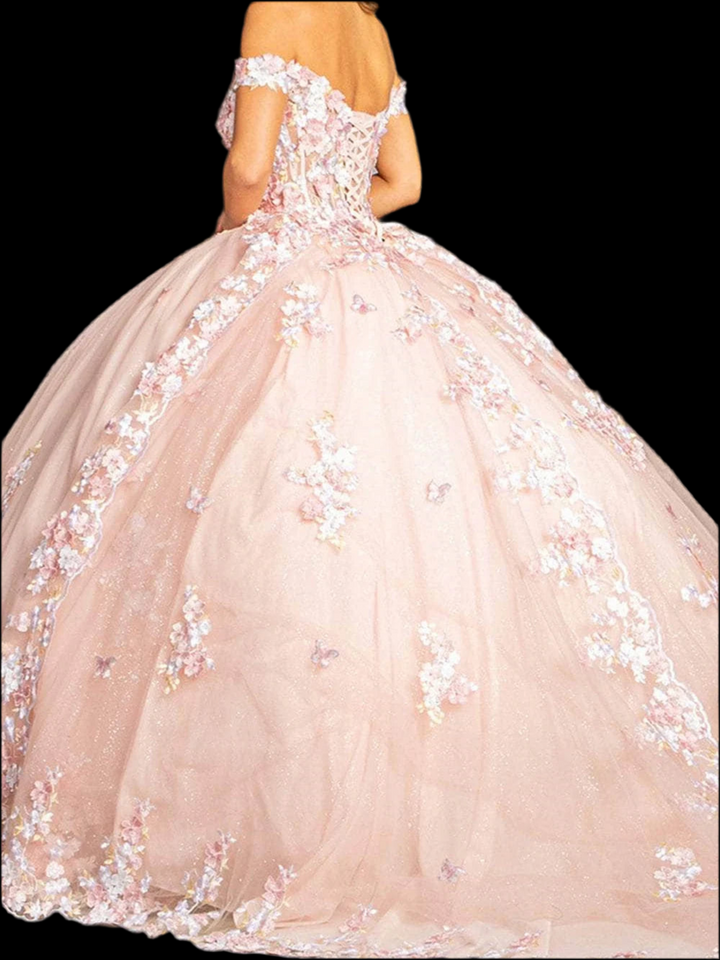 Classic Off-Shoulder Ball Gown Quinceanera Dress