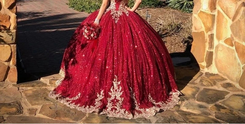 Beaded Ball Gown Pageant & Quinceanera Dress