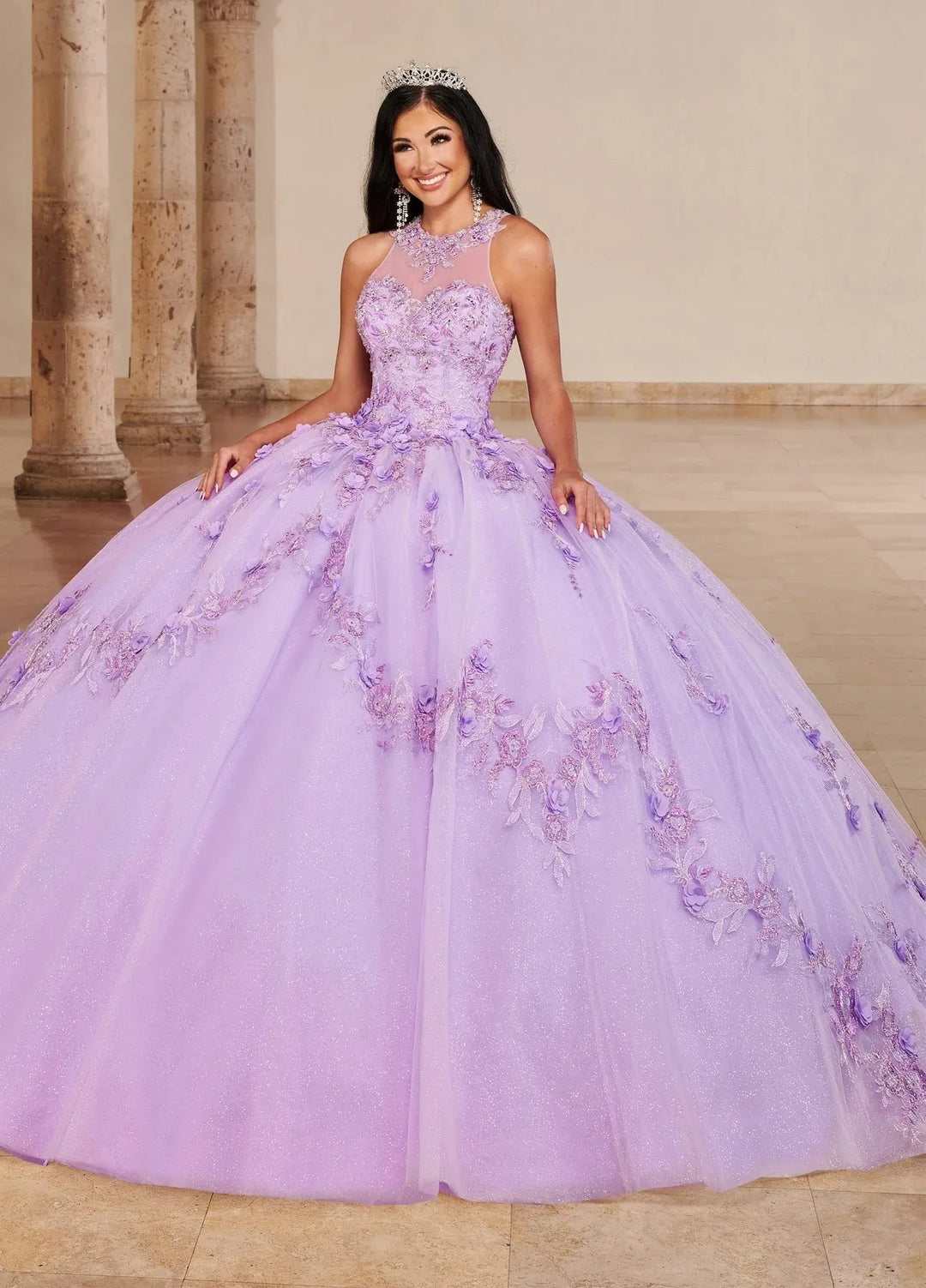 Appliques Puffy Sweet 16 Ball Gown Quinceanera Dress