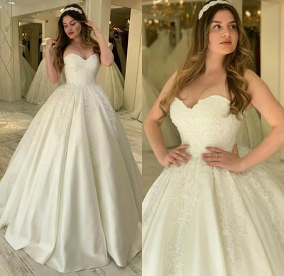 Luxurious Sparkling Backless A-line Wedding Dress