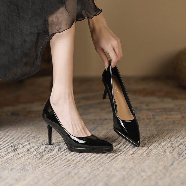 Pointed Stiletto Heel Low-cut High Heels