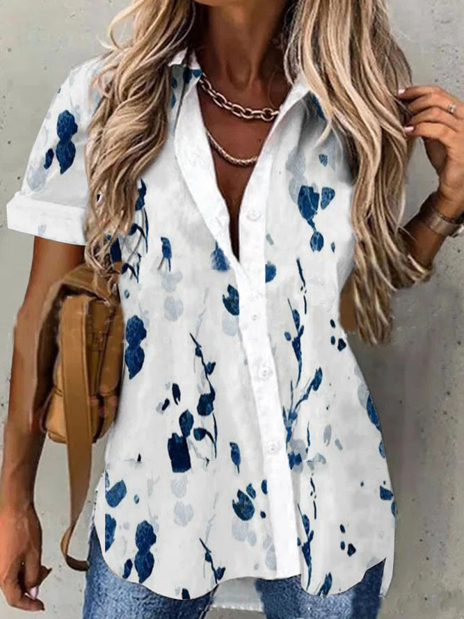 Women's  Shirt Button Lapel Shirt