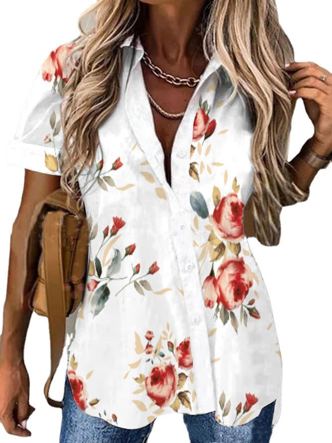 Women's  Shirt Button Lapel Shirt