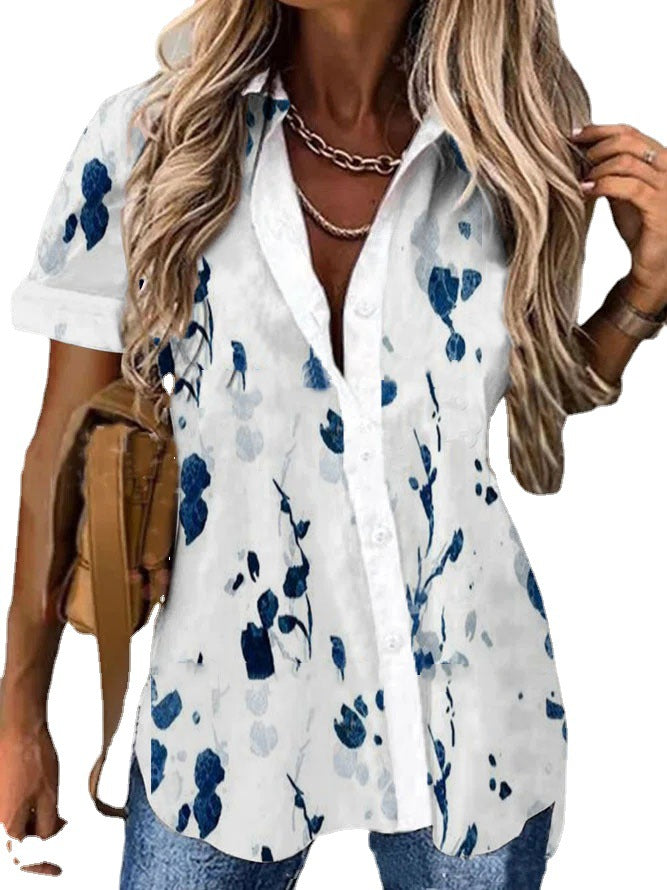 Women's  Shirt Button Lapel Shirt