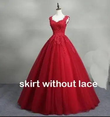 Classic Sweetheart Lace A-line Wedding Dress Skirt OPTIONS