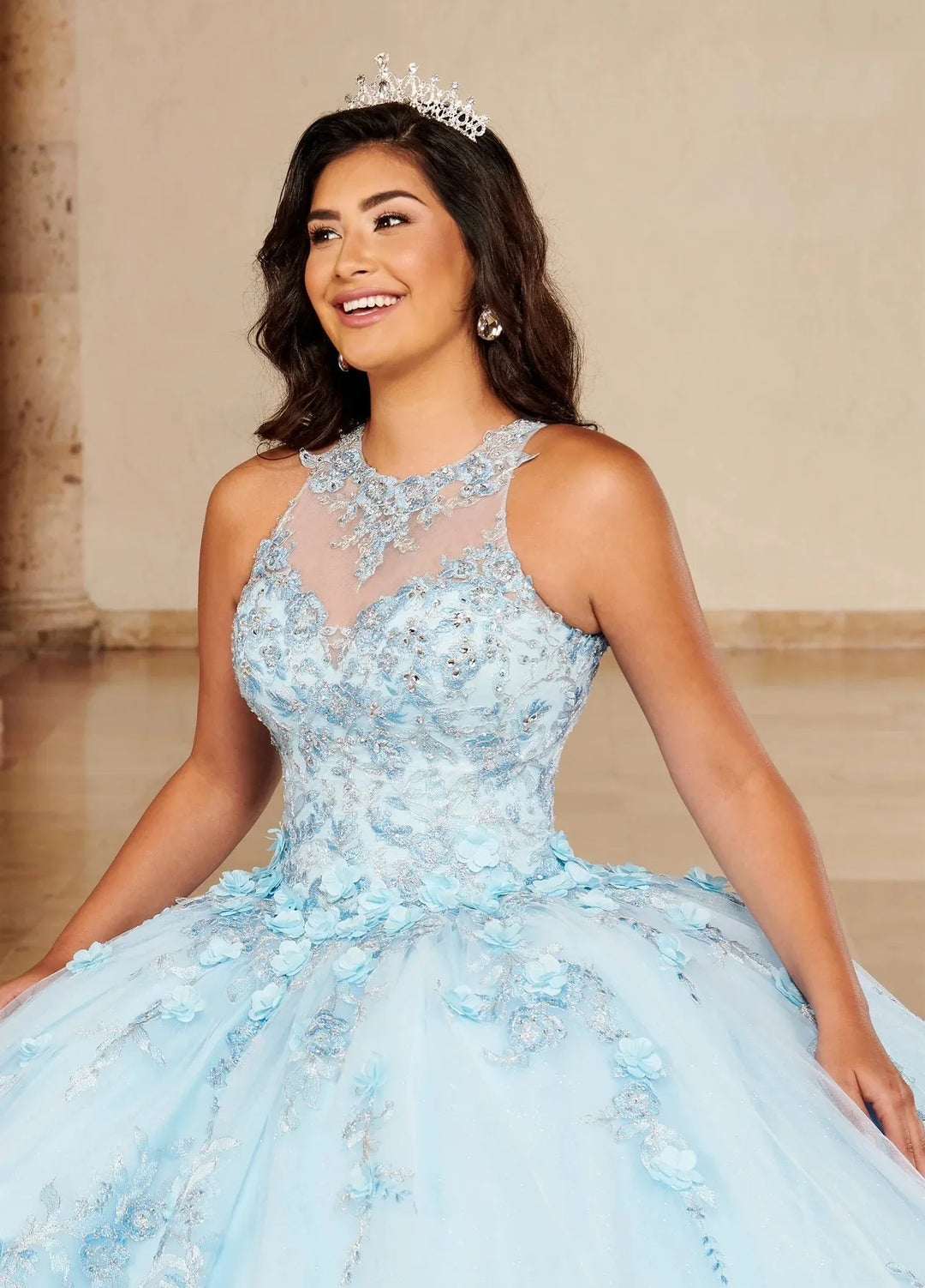 Appliques Puffy Sweet 16 Ball Gown Quinceanera Dress