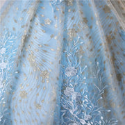 Off The Shoulder Shinny Sequin A-line Wedding Dress