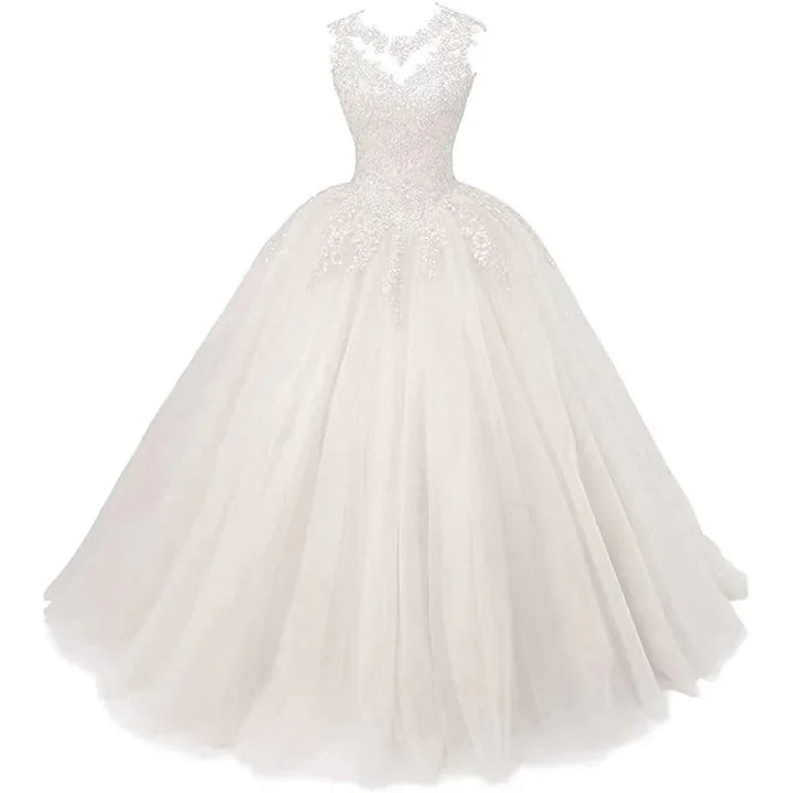 Long Classic Sweet 16 Appliques Quinceanera Dress