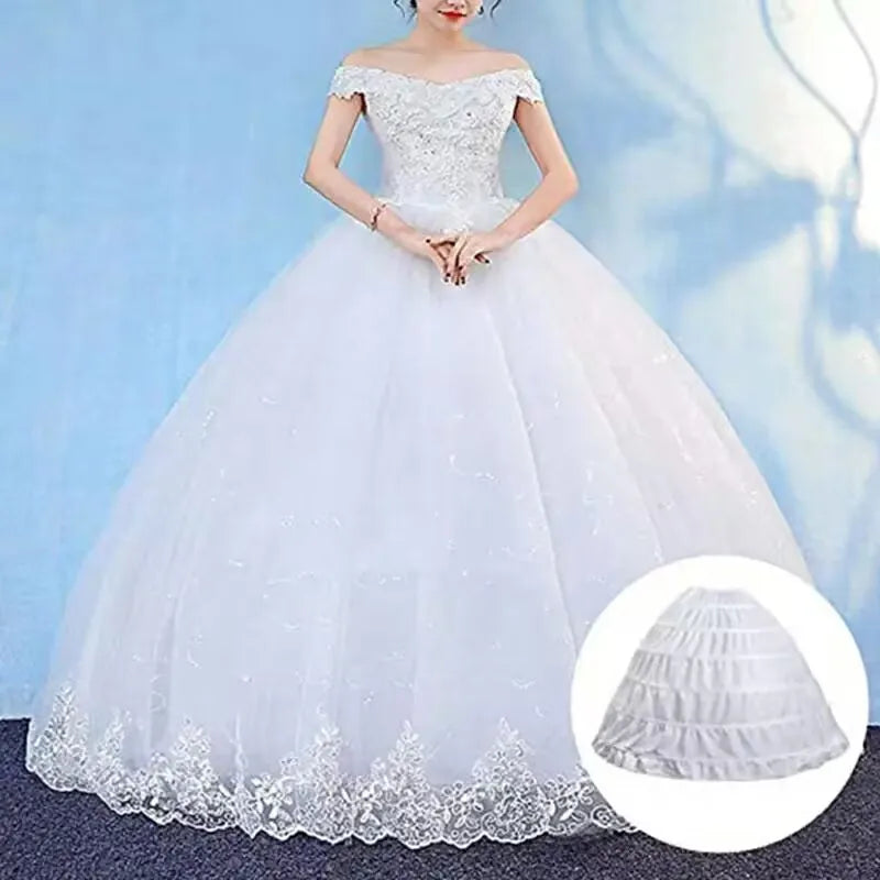 6 Hoop Crinoline Long Petticoat