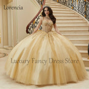 Mexican Champagne Quinceanera Dress