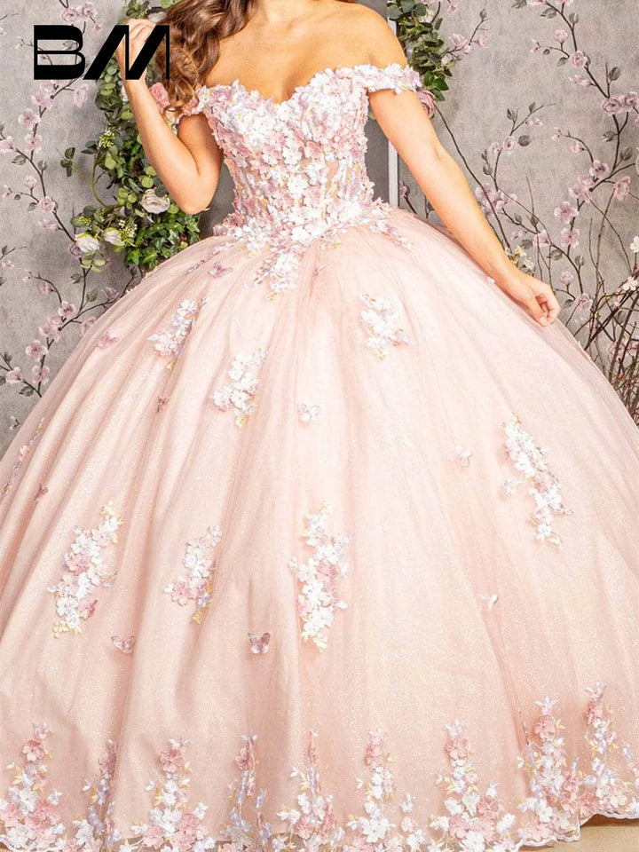 Classic Off-Shoulder Ball Gown Quinceanera Dress