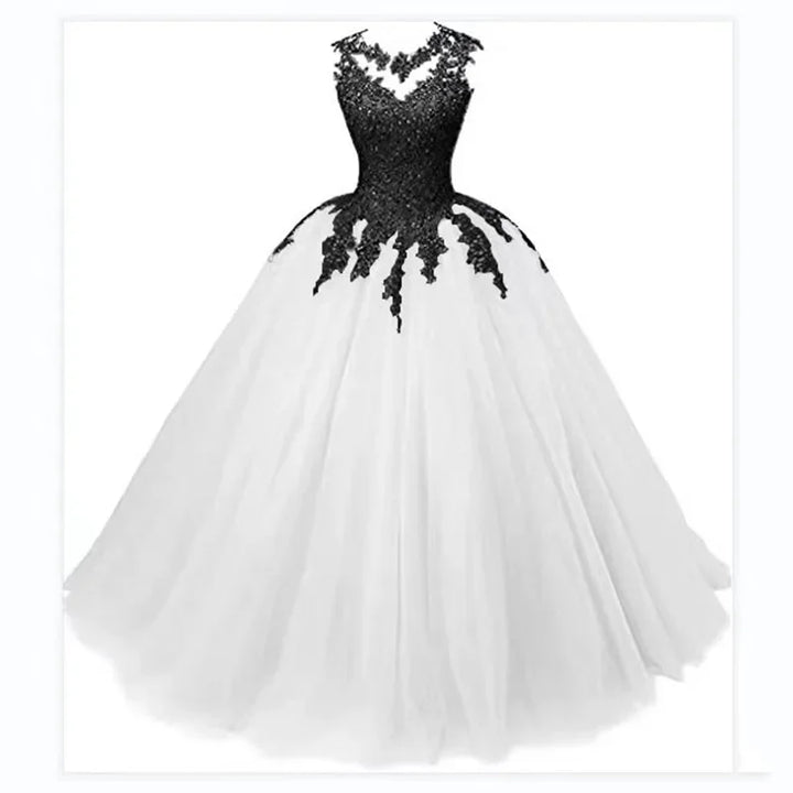 Long Classic Sweet 16 Appliques Quinceanera Dress