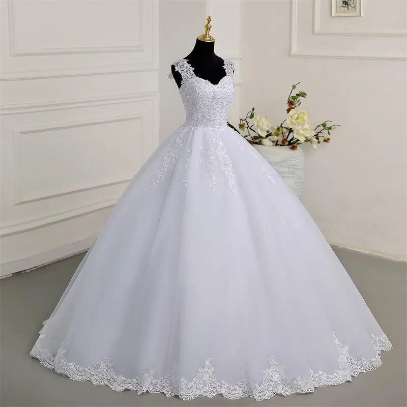 Classic Sweetheart Lace A-line Wedding Dress Skirt OPTIONS