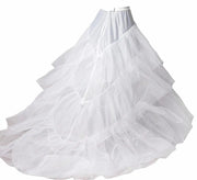 Long Train 3 Hoops Underskirt Petticoat